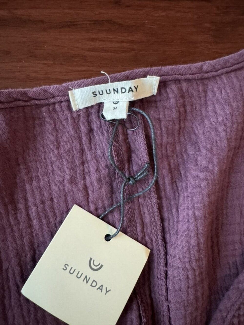 Suunday Gauze Dolman Top NWT Plum - Picture 5 of 14
